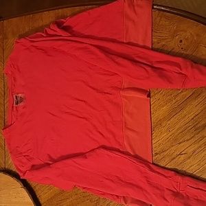 Cute pink long sleeve workout crop